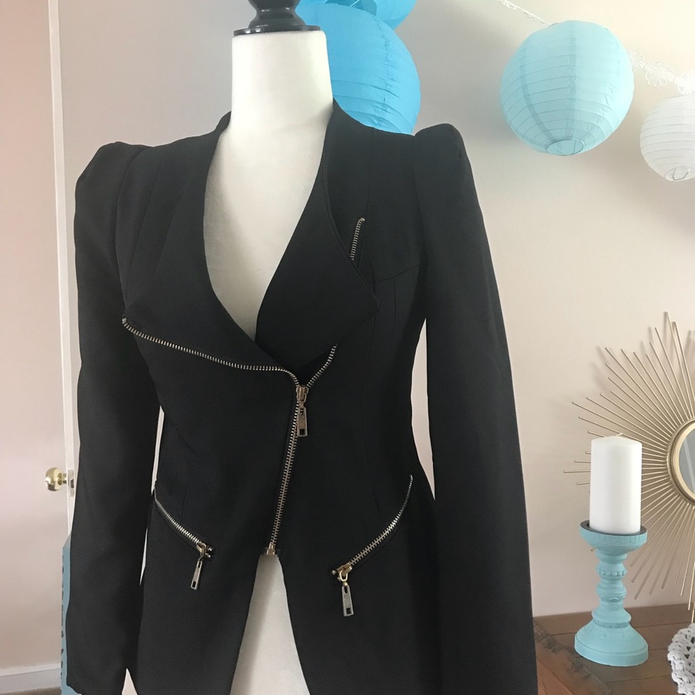 Black fashion blazer.